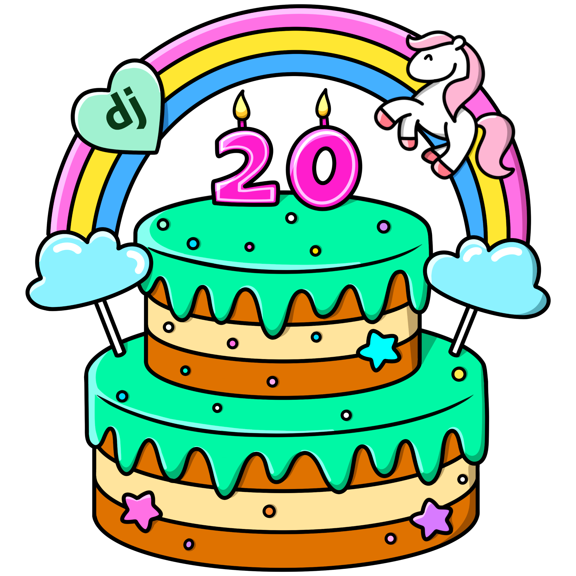 The birthday cake